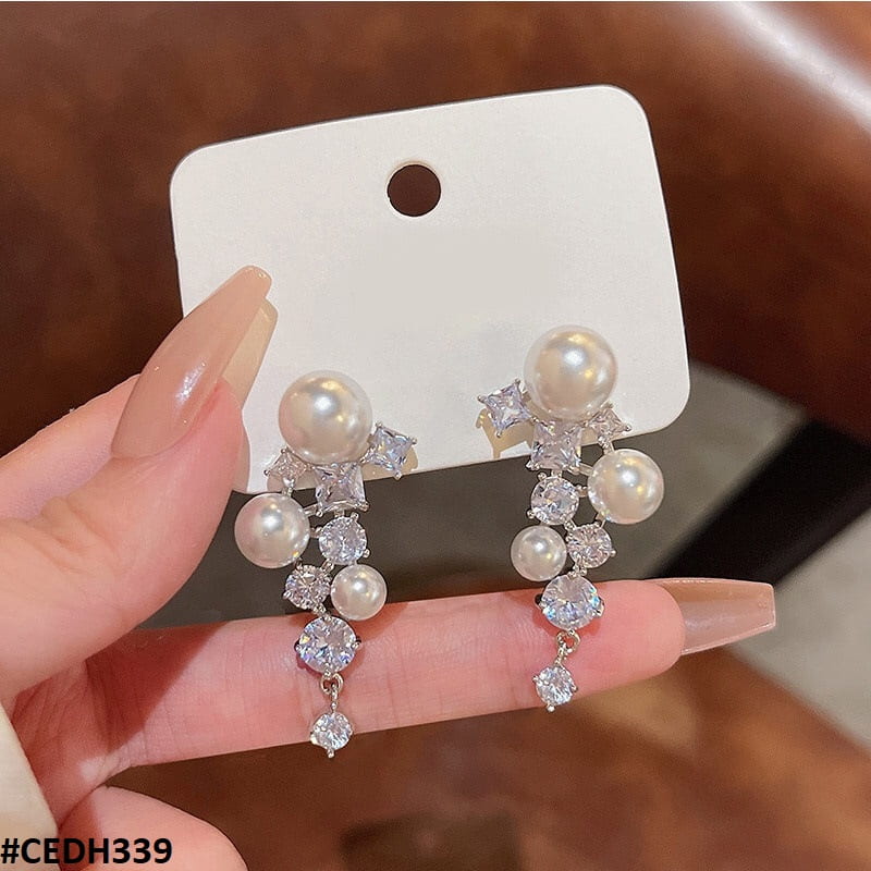 Pearl Ear Drop Earrings Pair