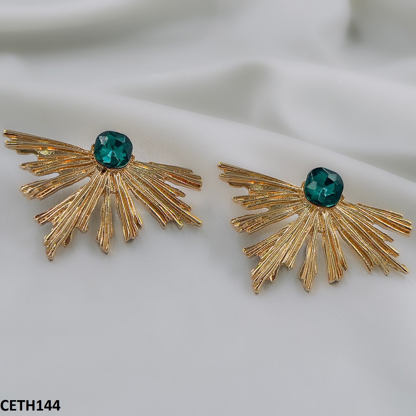 Peacock Leaft Studs